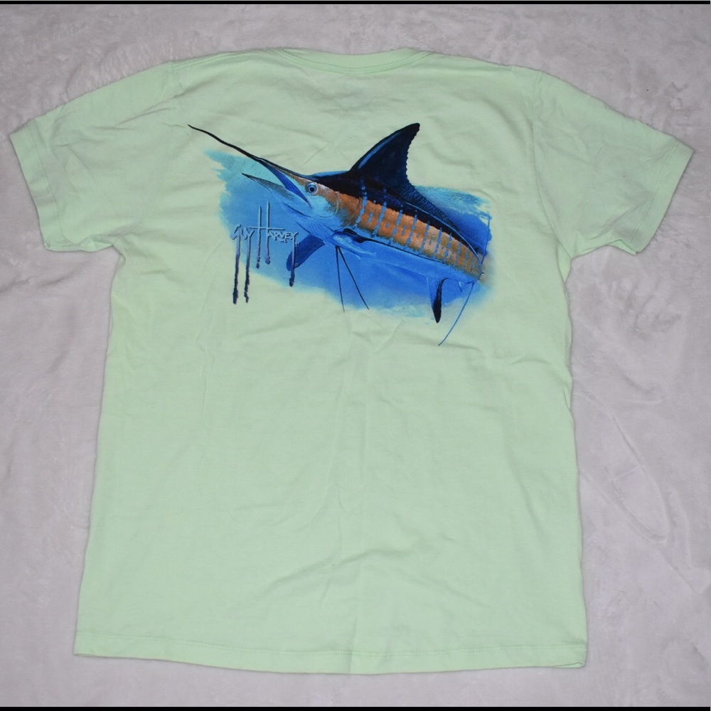 NWOT Guy Harvey lime green t shirt